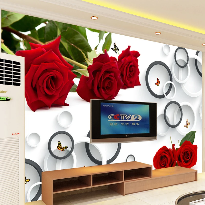 Custom Wall Cloth 3D Stereo Rose Circle Photo Murals Wallpaper Modern Creative Living Room TV Sofa Wedding House Backdrop Wall
Custom Wall Cloth 3D Stereo Rose Circle Photo Murals Wallpaper Modern Creative Living Room TV Sofa Wedding House Backdrop Wall