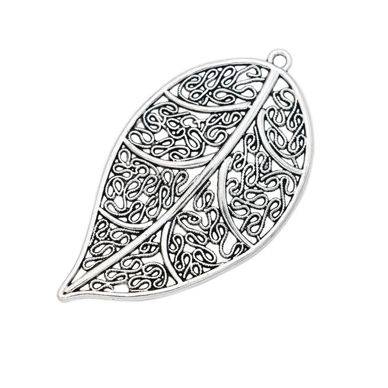 Antique Silver Plated Leaf Charm Pendant Fit Making Necklace Bracelet Jewelry Accessories DIY 57x31mm
Antique Silver Plated Leaf Charm Pendant Fit Making Necklace Bracelet Jewelry Accessories DIY 57x31mm