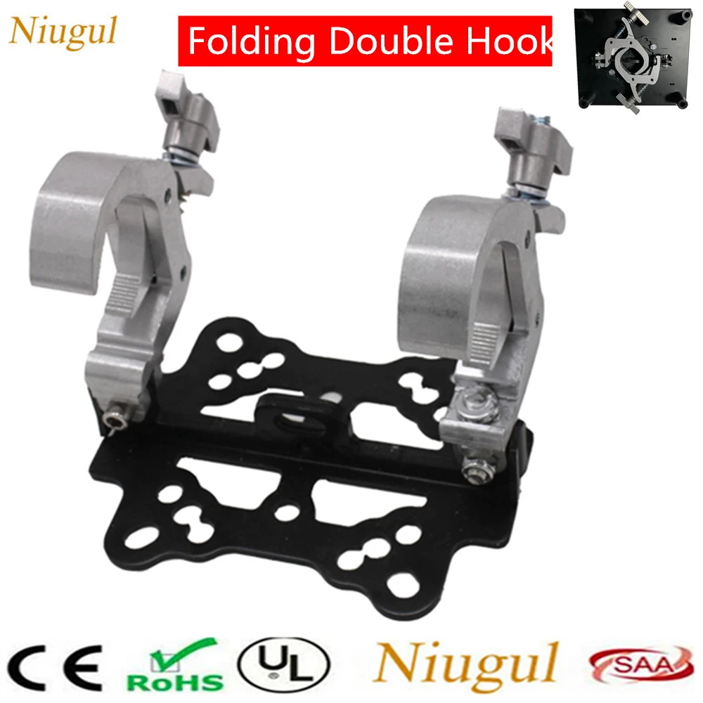 Folding Double Stage Light Hook Fit 38-51mm Truss Tube Stage Lighting Hook Clamp For 330W/350W Beam Mobing Head Light Load 200KG
Folding Double Stage Light Hook Fit 38-51mm Truss Tube Stage Lighting Hook Clamp For 330W/350W Beam Mobing Head Light Load 200KG