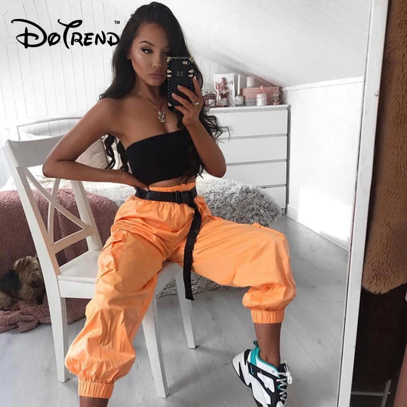 Dotrend Women Orange Pants Elastic High Waist with Pockets Casual Cargo Pants 2019 New Fashion Street Female Workout Trousers
Dotrend Women Orange Pants Elastic High Waist with Pockets Casual Cargo Pants 2019 New Fashion Street Female Workout Trousers