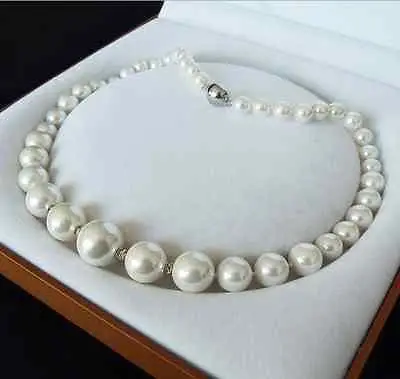 shipping GENUINE 8-16MM WHITE SOUTH SEA SHELL PEARL NECKLACE JEWELRY 18'' AAA style Fine Noble real Natural Fine Factory direct
shipping GENUINE 8-16MM WHITE SOUTH SEA SHELL PEARL NECKLACE JEWELRY 18'' AAA style Fine Noble real Natural Fine Factory direct