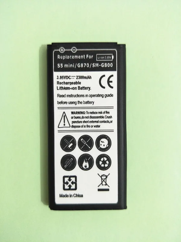 Фото B TAIHENG черный 2300mAh S5 MINI аккумулятор для Samsung Galaxy Mini G800 G800F G800H G800A G800Y G800R EB