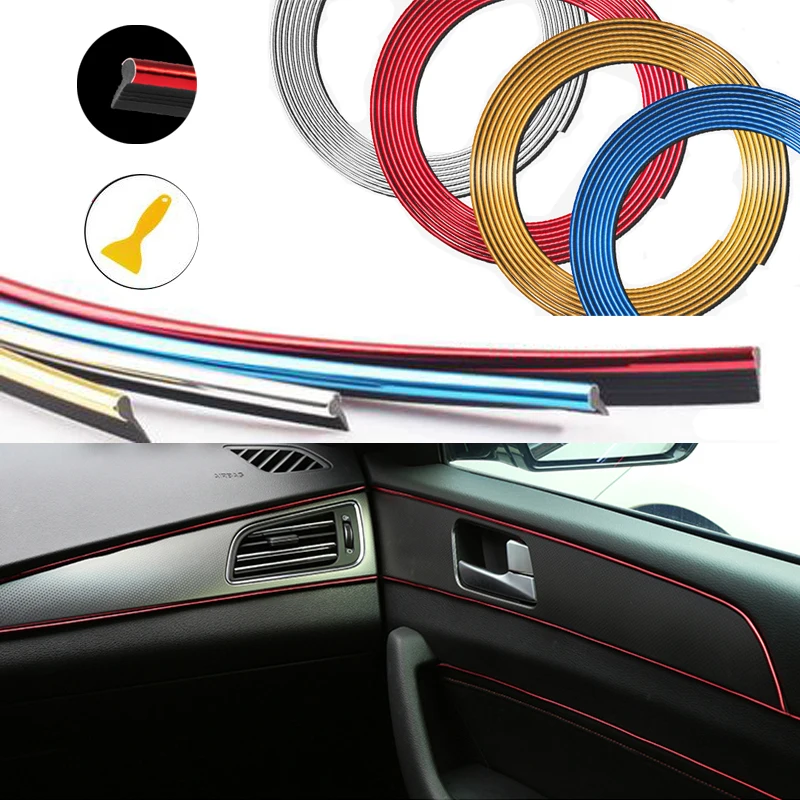 5M DIY Universal Automobile Car Motor Interior Exterior Plated Moulding Trim Strip Line Protection Strip Scratch Protector Decor
5M DIY Universal Automobile Car Motor Interior Exterior Plated Moulding Trim Strip Line Protection Strip Scratch Protector Decor