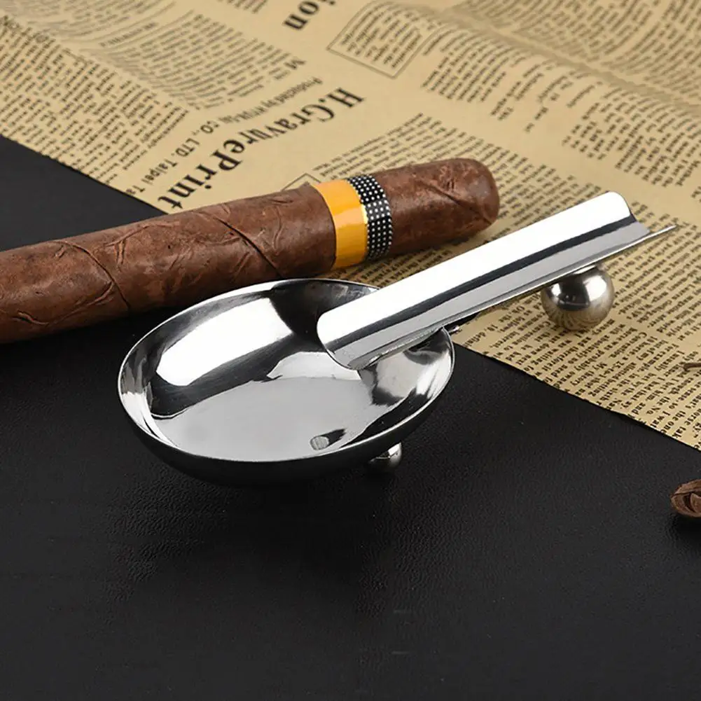 Stainless Steel Ashtray Cigar Rest Holder Desktop Scoop-shaped Container Anti-corrosion Anti-rust Cigar Ashtray Desktop Ashtray
Stainless Steel Ashtray Cigar Rest Holder Desktop Scoop-shaped Container Anti-corrosion Anti-rust Cigar Ashtray Desktop Ashtray