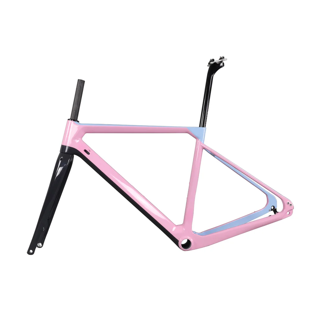 ICAN New flat mount gravel Disc brake carbon bike frame Full internal cable size 49/52/54/56/58cm fit 142*12mm axle
ICAN New flat mount gravel Disc brake carbon bike frame Full internal cable size 49/52/54/56/58cm fit 142*12mm axle