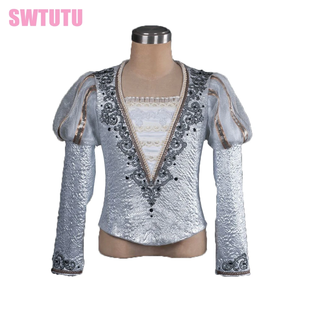 silver Man Fashion ballet boy dance costume professional male ballet flannelet top shirt,men's ballet top ballet jacket BM0003A
silver Man Fashion ballet boy dance costume professional male ballet flannelet top shirt,men's ballet top ballet jacket BM0003A