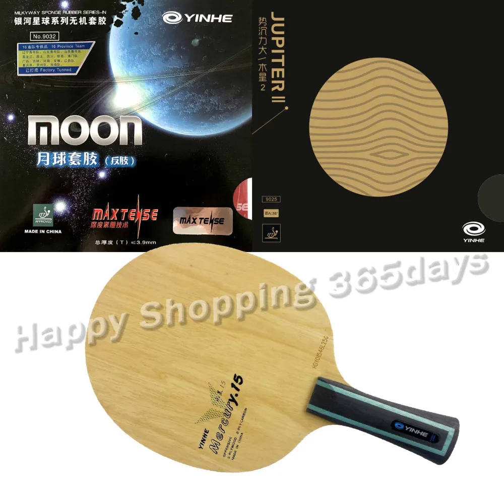 Pro Combo Racket YINHE Y-15 Blade with YINHE MOON and YINHE Jupiter 2 Rubber with sponge
Pro Combo Racket YINHE Y-15 Blade with YINHE MOON and YINHE Jupiter 2 Rubber with sponge