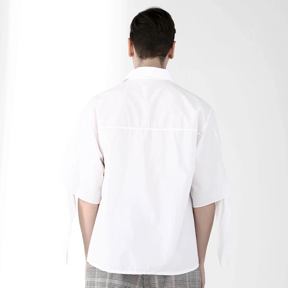Men's White Solid Shirt Summer New Short Cotton Men Casual Clothing Special Sleeves Fashion Clothes Turn Down Collar
Men's White Solid Shirt Summer New Short Cotton Men Casual Clothing Special Sleeves Fashion Clothes Turn Down Collar