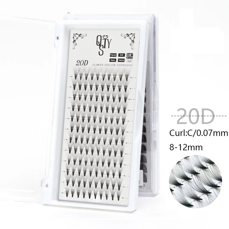 QSTY 120 Bundles Mink Eyelash Extension Natural 3D Russian Volume Faux Eyelashes Individual 20D Cluster Lashes Makeup Cilia
QSTY 120 Bundles Mink Eyelash Extension Natural 3D Russian Volume Faux Eyelashes Individual 20D Cluster Lashes Makeup Cilia