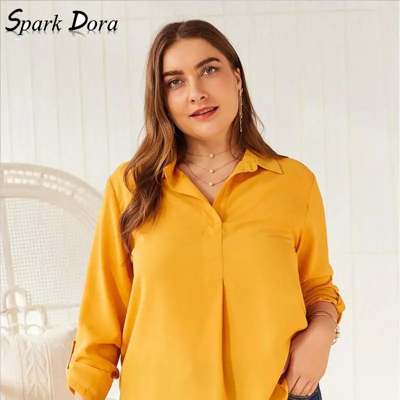SparkDora Originally Designed Women Shirt Chiffon Long Sleeve Pure Color Office Lady New Arrival
SparkDora Originally Designed Women Shirt Chiffon Long Sleeve Pure Color Office Lady New Arrival