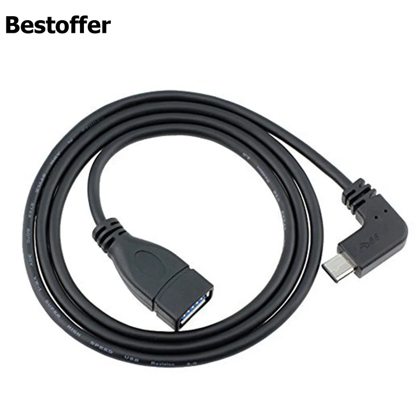 1 Meter USB 3.1 Type C Angled Male to USB 3.0 Type A Female Cable Connector for Apple New MacBook 2016 Chromebook Pixel Mac
1 Meter USB 3.1 Type C Angled Male to USB 3.0 Type A Female Cable Connector for Apple New MacBook 2016 Chromebook Pixel Mac