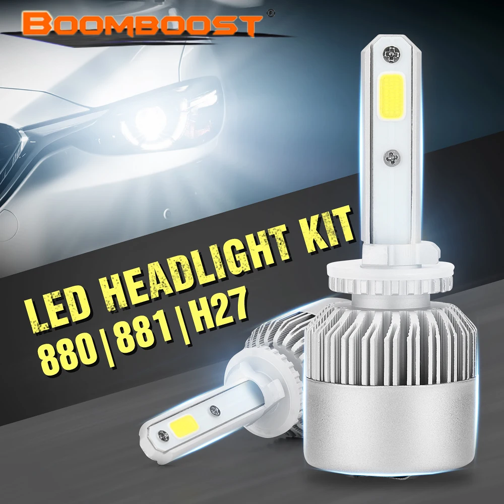 BOOMBOOST 2Pcs LED H1 H3 H4 H7 H11 880 9004 9007 Headlight Bulbs 72W 8000LM High Low Beam Lamp 6500K 12V
BOOMBOOST 2Pcs LED H1 H3 H4 H7 H11 880 9004 9007 Headlight Bulbs 72W 8000LM High Low Beam Lamp 6500K 12V