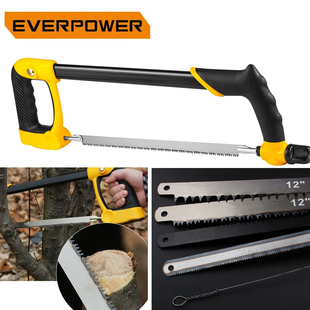Everpower многофункциональный регулируемый Hacksaw + 5 шт. лезвия для задней пилы Набор
