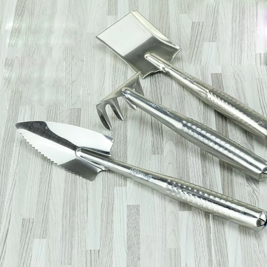 3pcs Mini Shovel Rake Set Mini Garden Tool Bonsai Tools Set stainless steel Handle and Head Shovel for Flowers Potted Plants
3pcs Mini Shovel Rake Set Mini Garden Tool Bonsai Tools Set stainless steel Handle and Head Shovel for Flowers Potted Plants