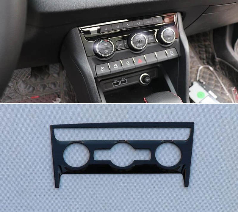 Stainless Steel Air Conditioning Decorative Frame Control Air Conditioning Knob Cover For Skoda Karoq 2017-2019 Car Accessories
Stainless Steel Air Conditioning Decorative Frame Control Air Conditioning Knob Cover For Skoda Karoq 2017-2019 Car Accessories
