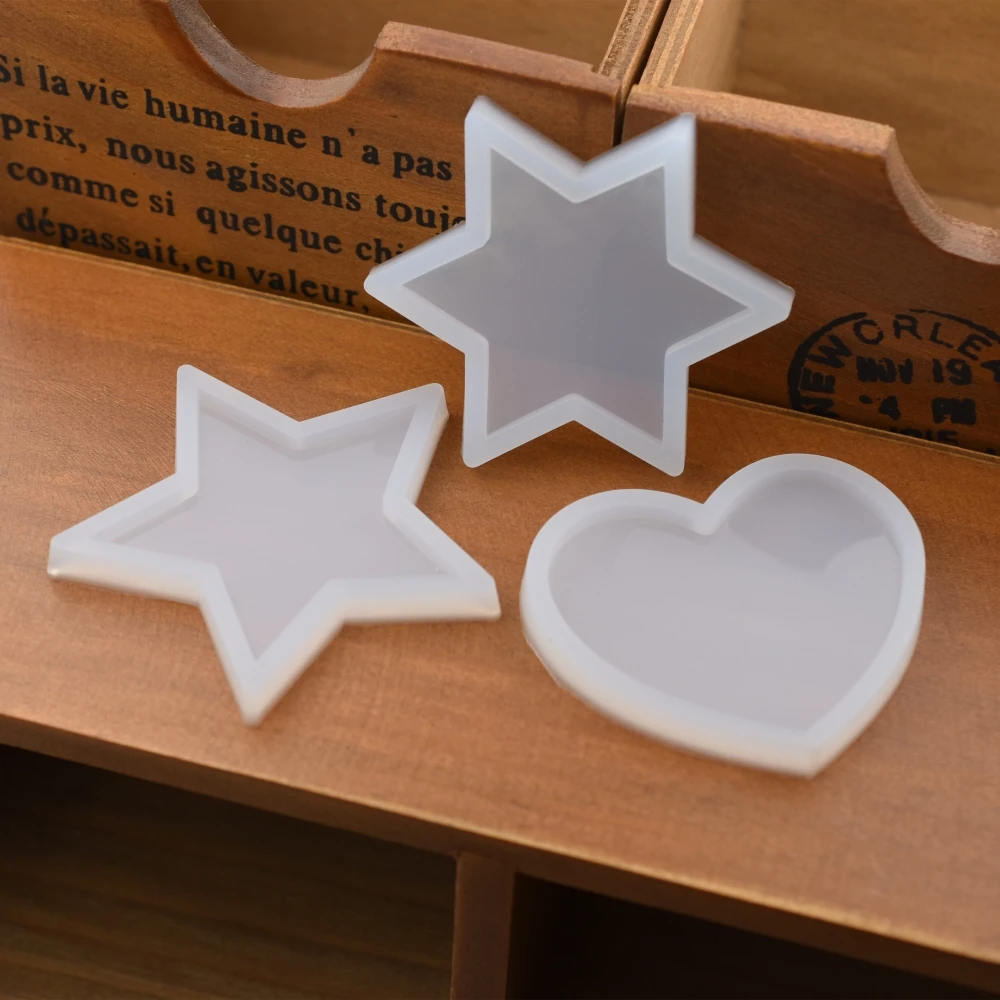 SNASAN 3pieces heart star Scrapbooking Silicone Mold for jewelry Resin Silicone Mould handmade DIY epoxy resin molds
SNASAN 3pieces heart star Scrapbooking Silicone Mold for jewelry Resin Silicone Mould handmade DIY epoxy resin molds