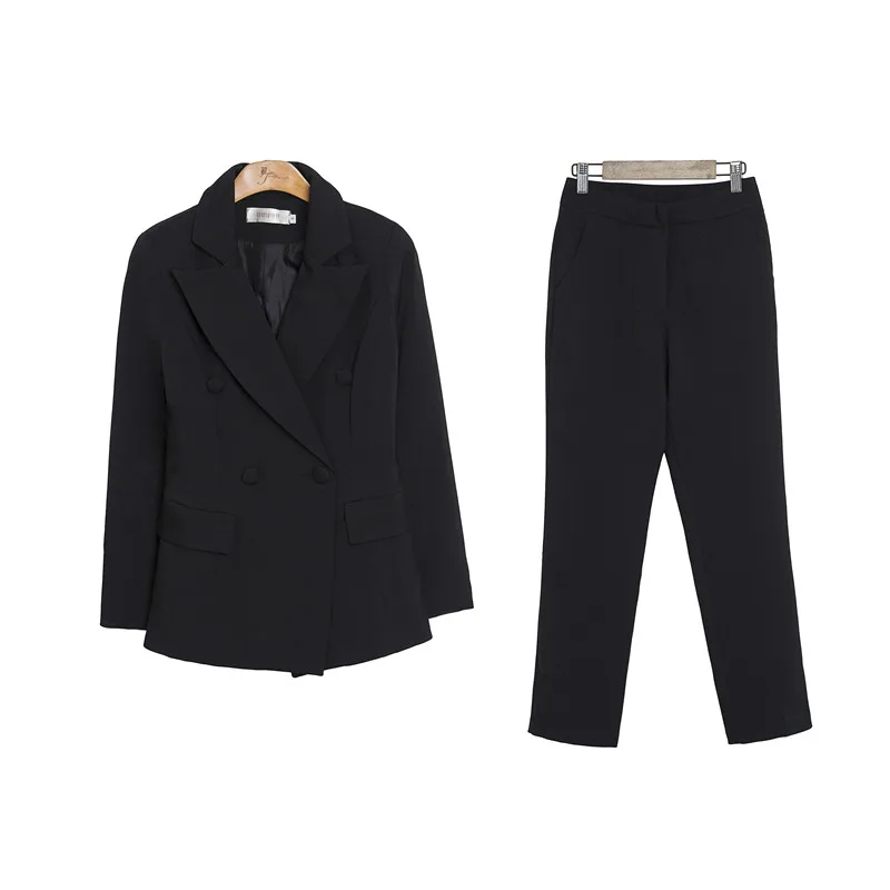 High Quality Women Formal Set Office Ladies Work wear Female Pant Suits elegant business uniform style 2 pieces trouser suit
High Quality Women Formal Set Office Ladies Work wear Female Pant Suits elegant business uniform style 2 pieces trouser suit