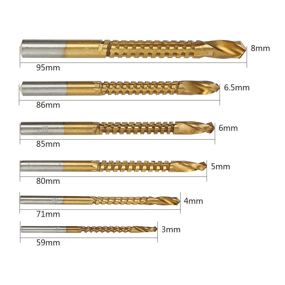 Сверло для сверления отверстий в металле 3-8 мм 6 шт. | Инструменты