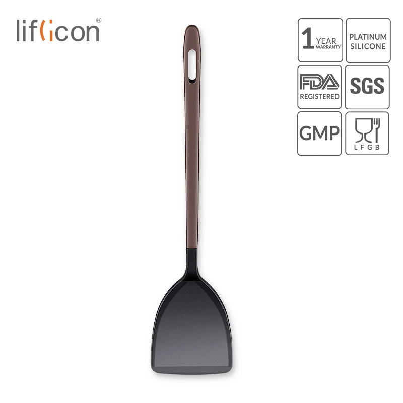 Liflicon Food Grade Silicone Spatula Turners Non-Stick Kitchen Utensils Flexible Cooking Crepe Spatula Stay-Cool Handle
Liflicon Food Grade Silicone Spatula Turners Non-Stick Kitchen Utensils Flexible Cooking Crepe Spatula Stay-Cool Handle