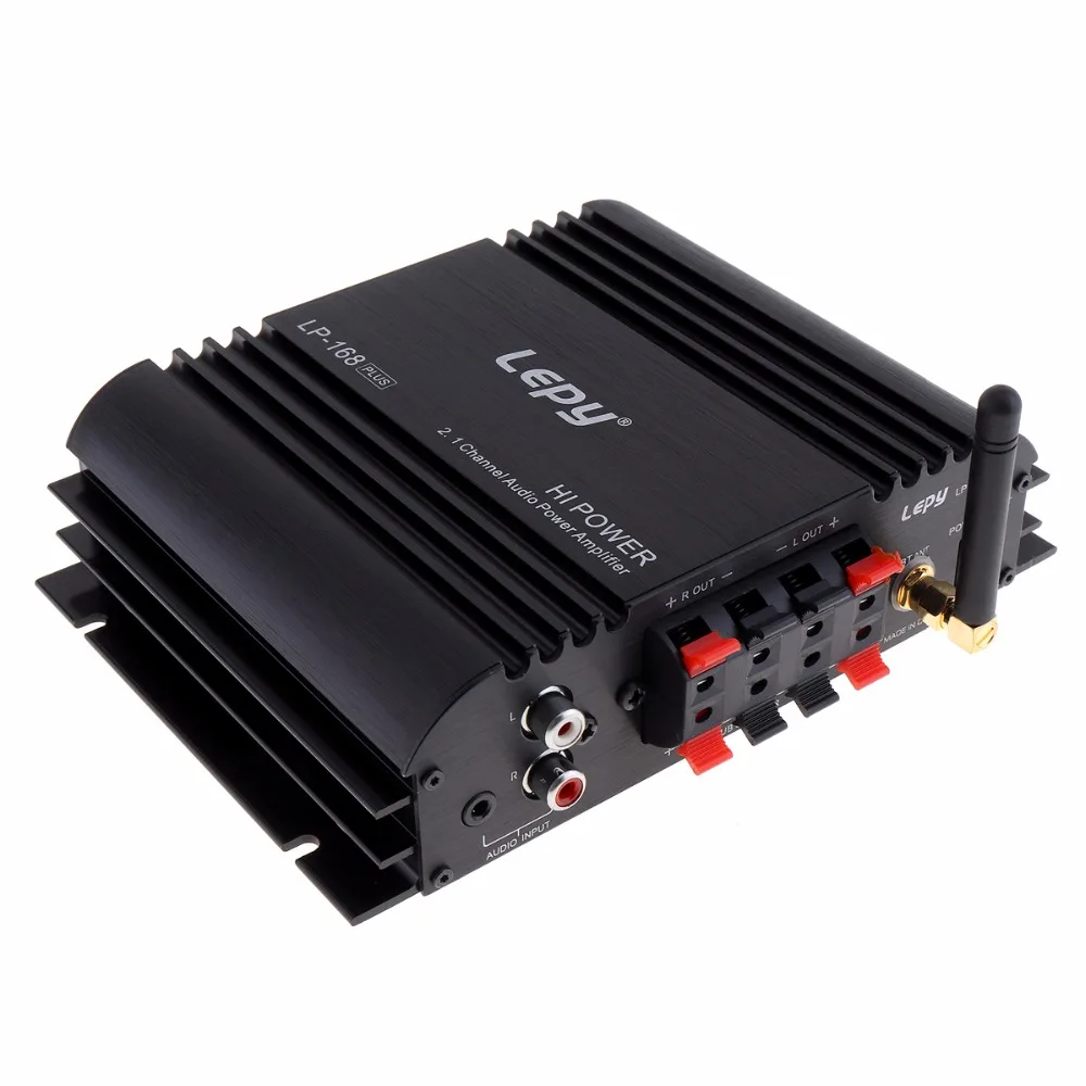 Lepy 45W X 2 Hi-Fi Stereo USB Car Audio Amplifier Support EDR Bluetooth-compatible 2.1 Channel / Subwoofer / U Disk with Remote
Lepy 45W X 2 Hi-Fi Stereo USB Car Audio Amplifier Support EDR Bluetooth-compatible 2.1 Channel / Subwoofer / U Disk with Remote