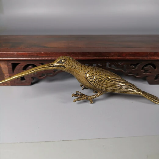 High quality brass sculpture, small woodpecker statue, family decorations 10cm long
High quality brass sculpture, small woodpecker statue, family decorations 10cm long