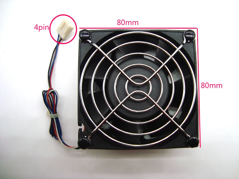 ADDA8038 AD0812UB F7BDS 12V 1.20A высокоскоростной и большой объем 4 линейный вентилятор