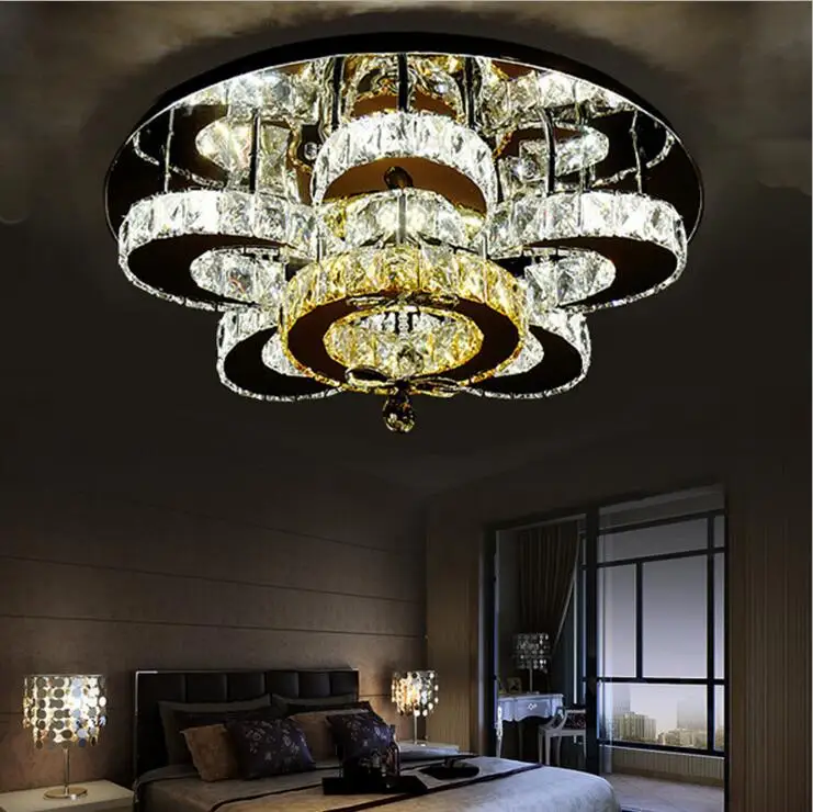 New crystal lamp round living room lights atmospheric bedroom lights led ceiling lamps simple modern restaurant lighting lamps
New crystal lamp round living room lights atmospheric bedroom lights led ceiling lamps simple modern restaurant lighting lamps