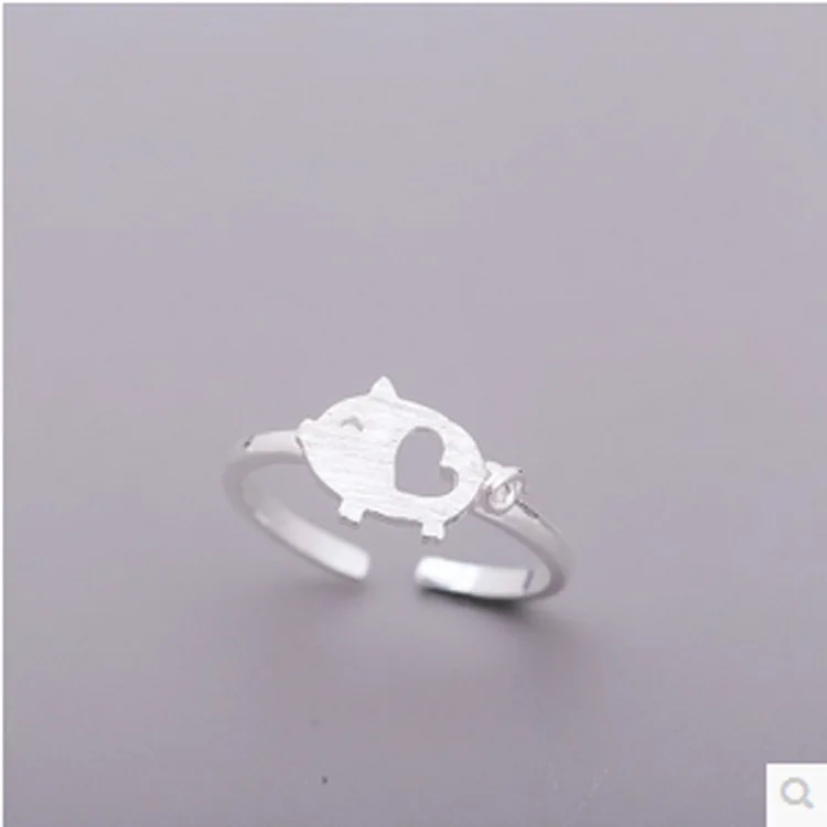 Daisies Personalized Creative Popular 925 Sterling Silver Pull Fresh Hollow Heart Pig Animal Accessories Female Opening Ring
Daisies Personalized Creative Popular 925 Sterling Silver Pull Fresh Hollow Heart Pig Animal Accessories Female Opening Ring
