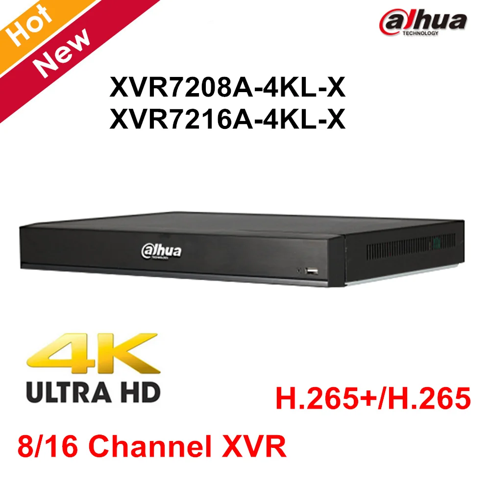 Dahua 8 канал 16 канала XVR7208A-4KL-X XVR7216A-4KL-X пента-Брод 4 K 1U цифрового видео Регистраторы