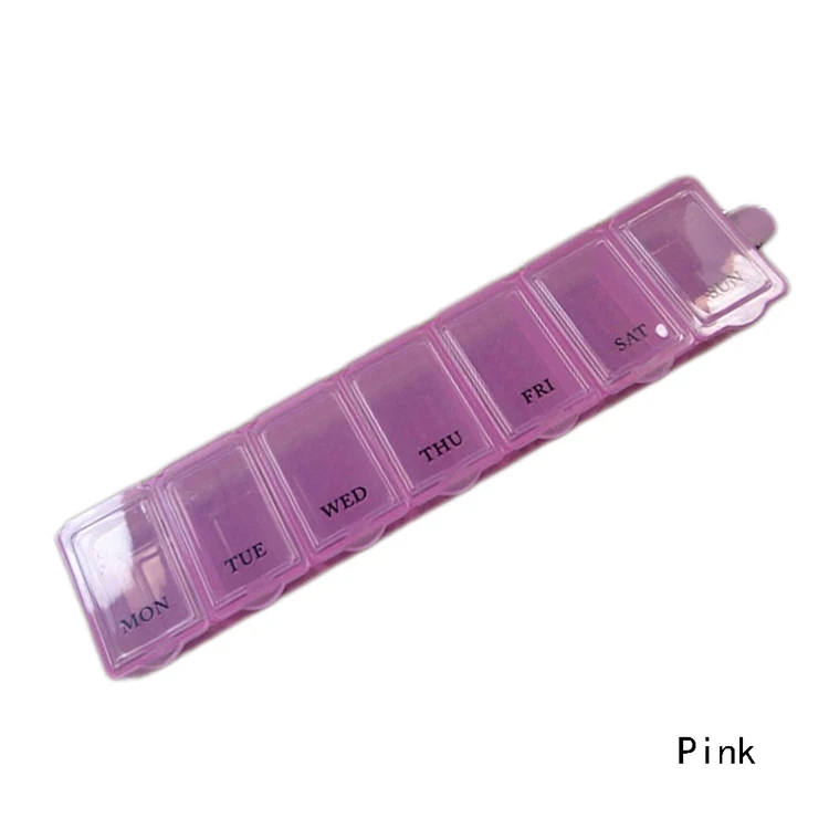 Высококачественная пластиковая маленькая коробка для лекарств пожилых людей