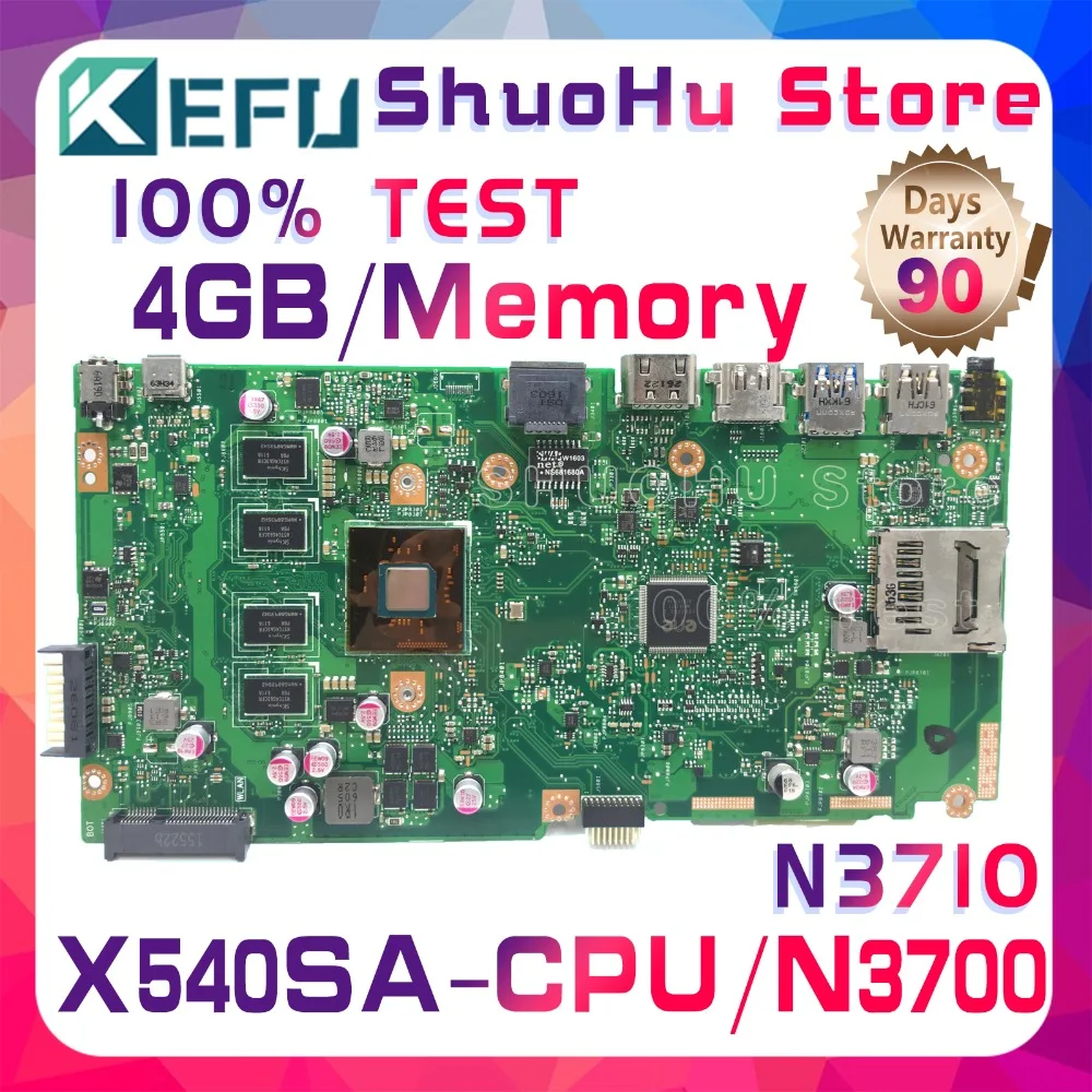 Материнская плата KEFU X540S для ASUS VivoBook X540SA F540S, процессор N3700, память 4 Гб, материнская плата ноутбука, протестирована на 100% рабочая оригинальная
Материнская плата KEFU X540S для ASUS VivoBook X540SA F540S, процессор N3700, память 4 Гб, материнская плата ноутбука, протестирована на 100% рабочая оригинальная