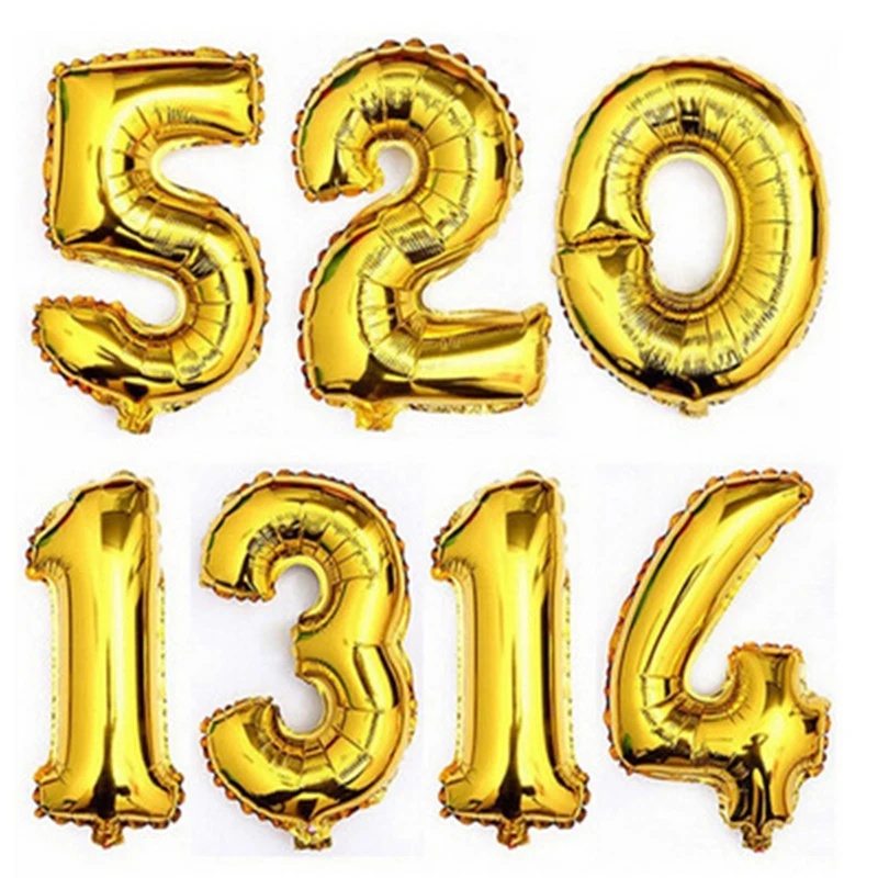 40inch Gold Sliver Number Foil Balloons Happy Birthday Decoration Kids Helium Air Ball Wedding Ballon Baby Shower Party Supplies
40inch Gold Sliver Number Foil Balloons Happy Birthday Decoration Kids Helium Air Ball Wedding Ballon Baby Shower Party Supplies