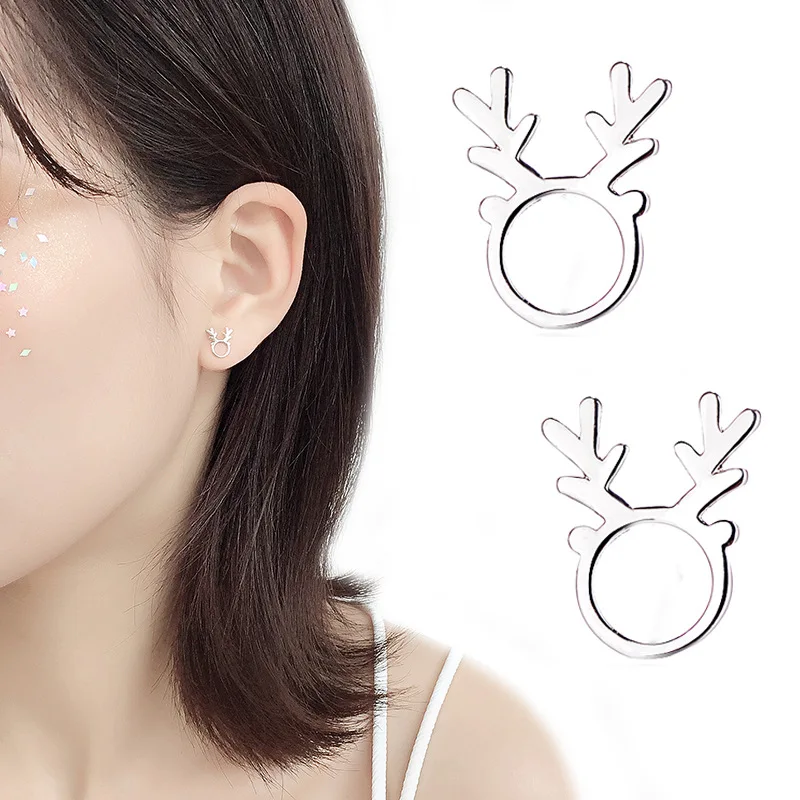 FENGLI Shining Silver Color Metal Hollow Deer Stud Earrings for Women Wedding Jewelry Earrings Accessories Orecchini Brincos
FENGLI Shining Silver Color Metal Hollow Deer Stud Earrings for Women Wedding Jewelry Earrings Accessories Orecchini Brincos