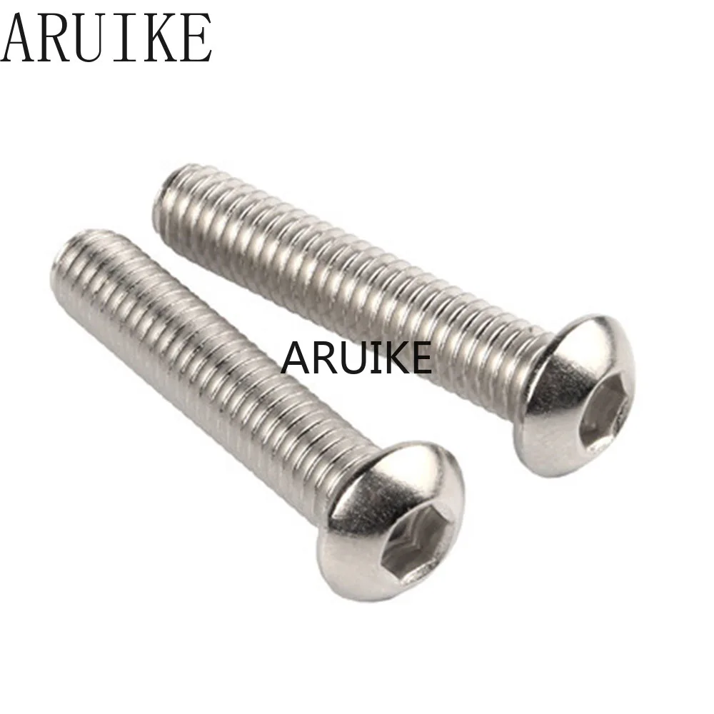 100pcs/Lot M2x3 mm M2*3 yuan cup Half round head 304 Stainless Steel Hex Socket Head Cap Screw Bolts
100pcs/Lot M2x3 mm M2*3 yuan cup Half round head 304 Stainless Steel Hex Socket Head Cap Screw Bolts
