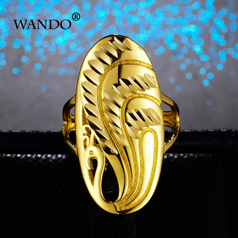 WANDO New Gold colour long Ring Women Circles Surround Design peacock Beauty and lucky Rings Italy Africa finger Jewelrygift r69
WANDO New Gold colour long Ring Women Circles Surround Design peacock Beauty and lucky Rings Italy Africa finger Jewelrygift r69