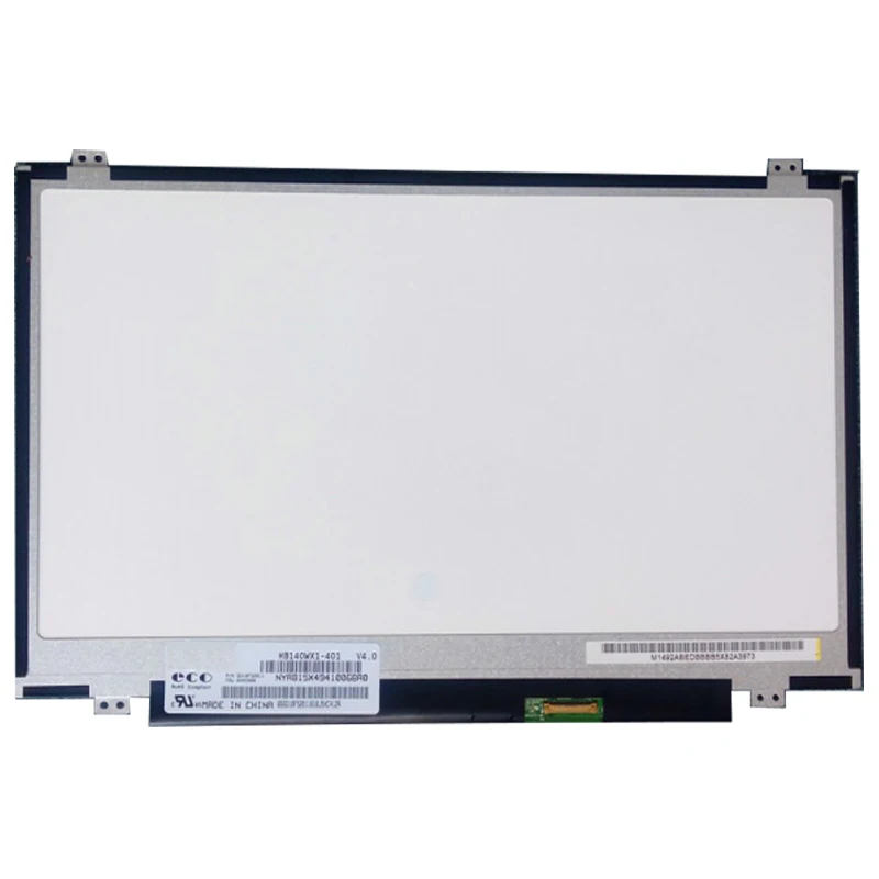 14'' HB140WX1-401 301 501 601 LTN140AT31 LP140WHU TPA1 B140XTN03.2 LP140WH2 TPS1 eDP 30 Pin LCD LED SCREEN
14'' HB140WX1-401 301 501 601 LTN140AT31 LP140WHU TPA1 B140XTN03.2 LP140WH2 TPS1 eDP 30 Pin LCD LED SCREEN