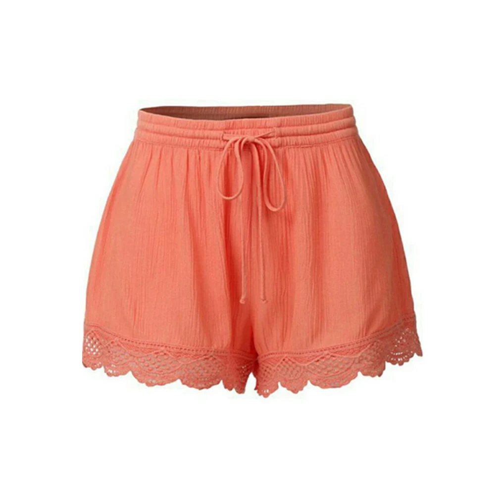 European Summer Shorts Women Vintage Beach Solid Elastic Waist Bow Drawstring Mini Short Hollow Out Lace Shorts Female Plus Size
European Summer Shorts Women Vintage Beach Solid Elastic Waist Bow Drawstring Mini Short Hollow Out Lace Shorts Female Plus Size