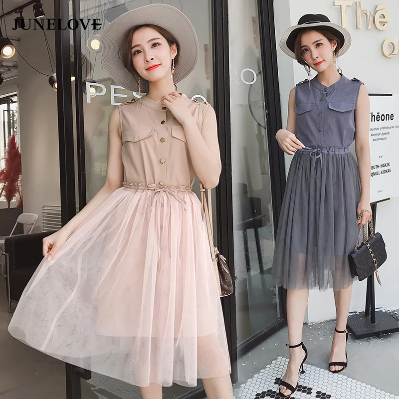 Женское Сетчатое платье Heydress повседневное ТРАПЕЦИЕВИДНОЕ ПЛАТЬЕ из хлопка и
