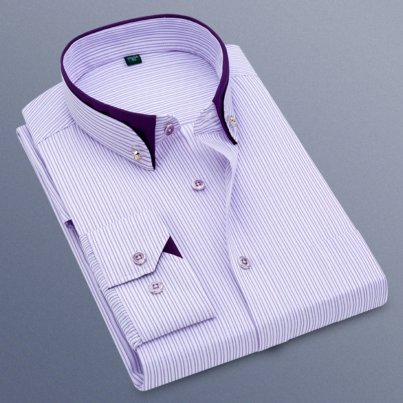 Classic Men Striped Shirt Long Sleeve Business Mens Casual Shirt Asian Size 5XL Summer Loose Breathable Men Dress Shirts
Classic Men Striped Shirt Long Sleeve Business Mens Casual Shirt Asian Size 5XL Summer Loose Breathable Men Dress Shirts
