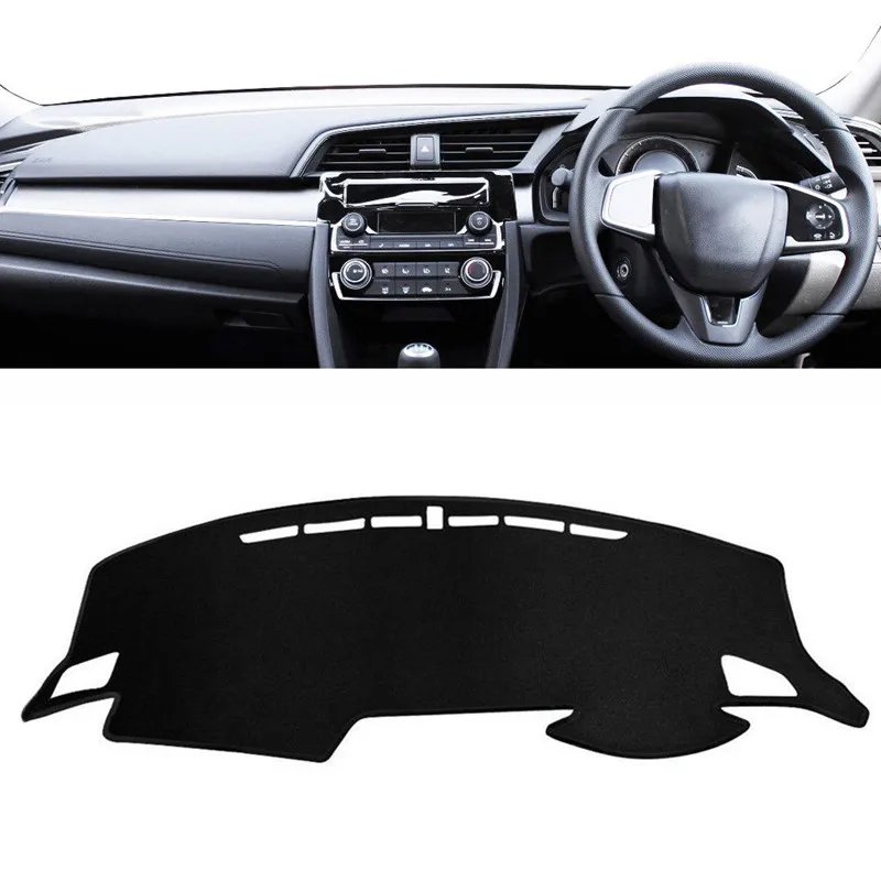 Car Dashboard Cover Mat Pad Dashmat Dash Board Sun Shade Protective Carpet Accessories For Honda Civic 10th 2016 2017 2018 2019
Car Dashboard Cover Mat Pad Dashmat Dash Board Sun Shade Protective Carpet Accessories For Honda Civic 10th 2016 2017 2018 2019