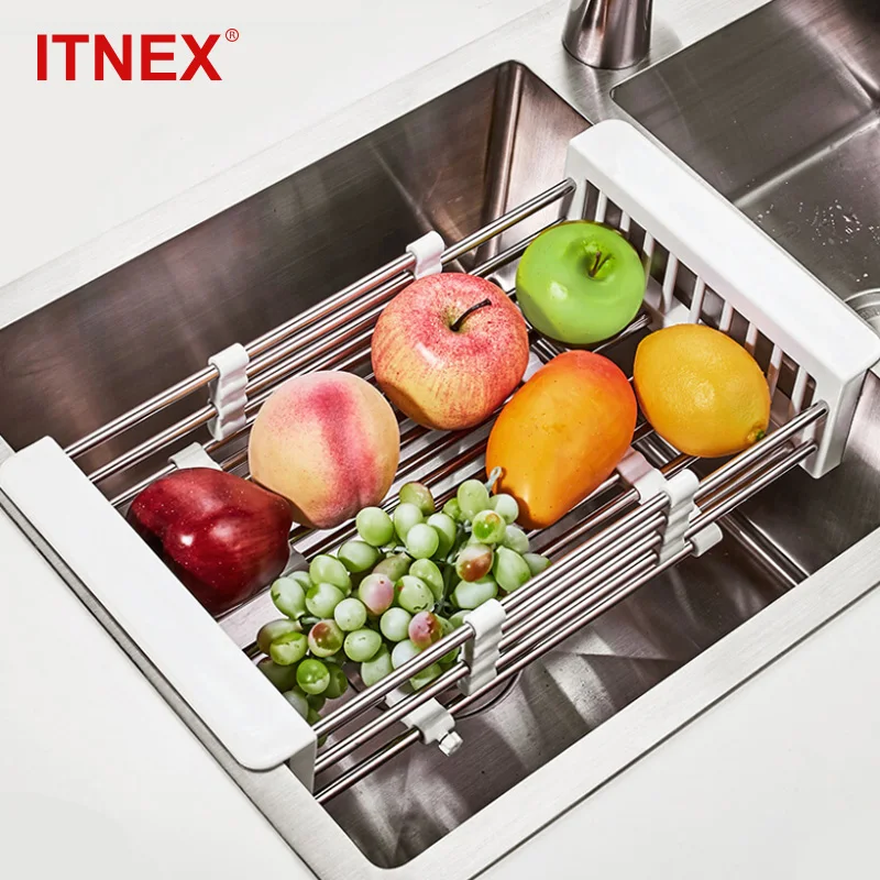 Stainless Steel Rack Drain Basket Telescopic Sink Rack Dish Rack Kitchen Organizer Cleaning Fruit Vegetable Cutlery Drainer
Stainless Steel Rack Drain Basket Telescopic Sink Rack Dish Rack Kitchen Organizer Cleaning Fruit Vegetable Cutlery Drainer