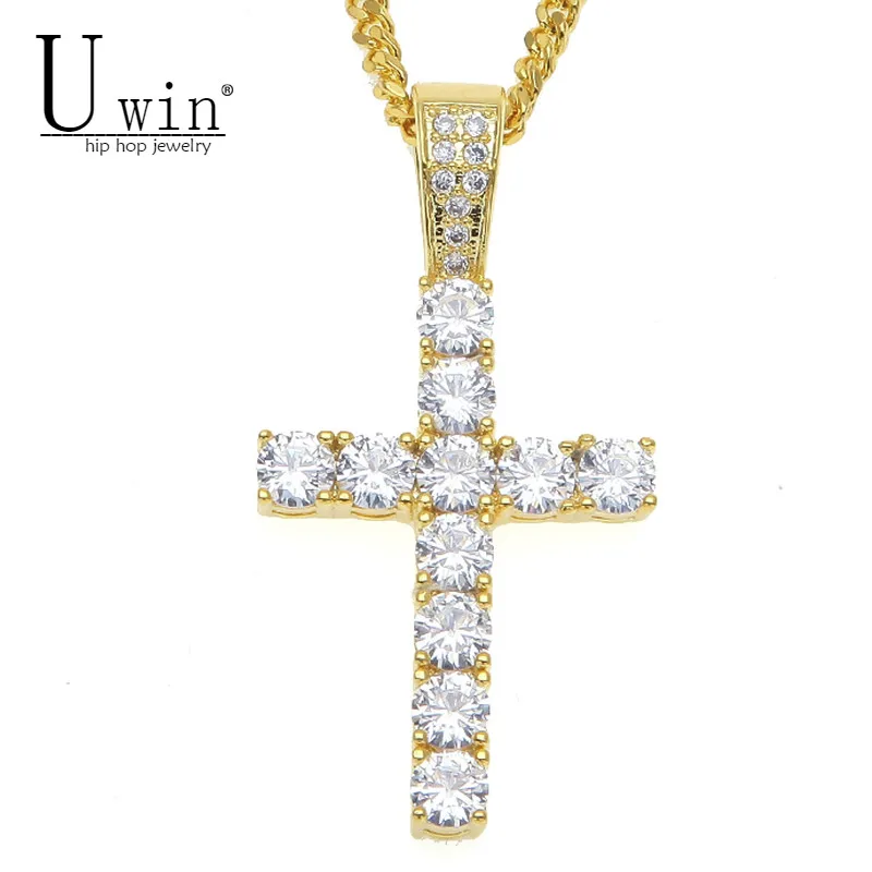 UWIN Iced Out AAA Zircon Cross Pendant Copper Material Bling CZ Men's Hip hop Pendant Necklace Chain Fashion Hiphop Jewelry
UWIN Iced Out AAA Zircon Cross Pendant Copper Material Bling CZ Men's Hip hop Pendant Necklace Chain Fashion Hiphop Jewelry