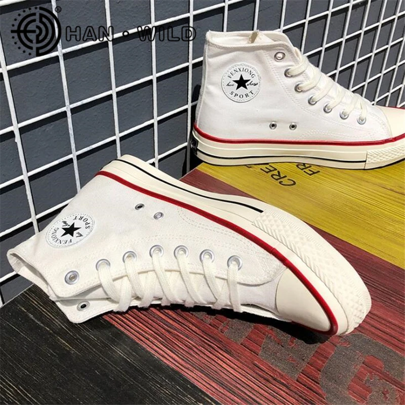 Men Women Casual High Top Canvas Shoes Classic Fashion Men's Shoes Vulcanized Sneakers Lace up Trainers Man Flats Chaussure
Men Women Casual High Top Canvas Shoes Classic Fashion Men's Shoes Vulcanized Sneakers Lace up Trainers Man Flats Chaussure