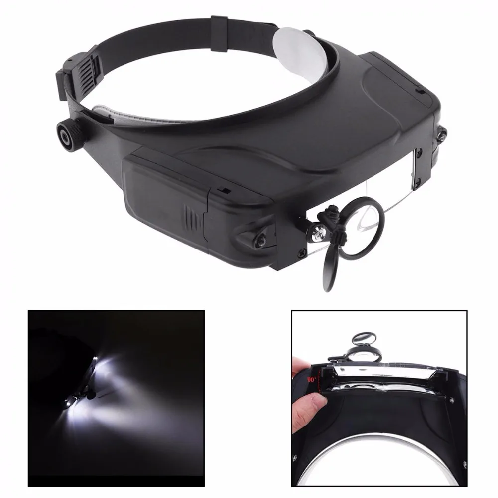 New 11X Headband Type Magnifying Glass with LED Light and 3 Magnifying Lens for Jewel Repair
New 11X Headband Type Magnifying Glass with LED Light and 3 Magnifying Lens for Jewel Repair