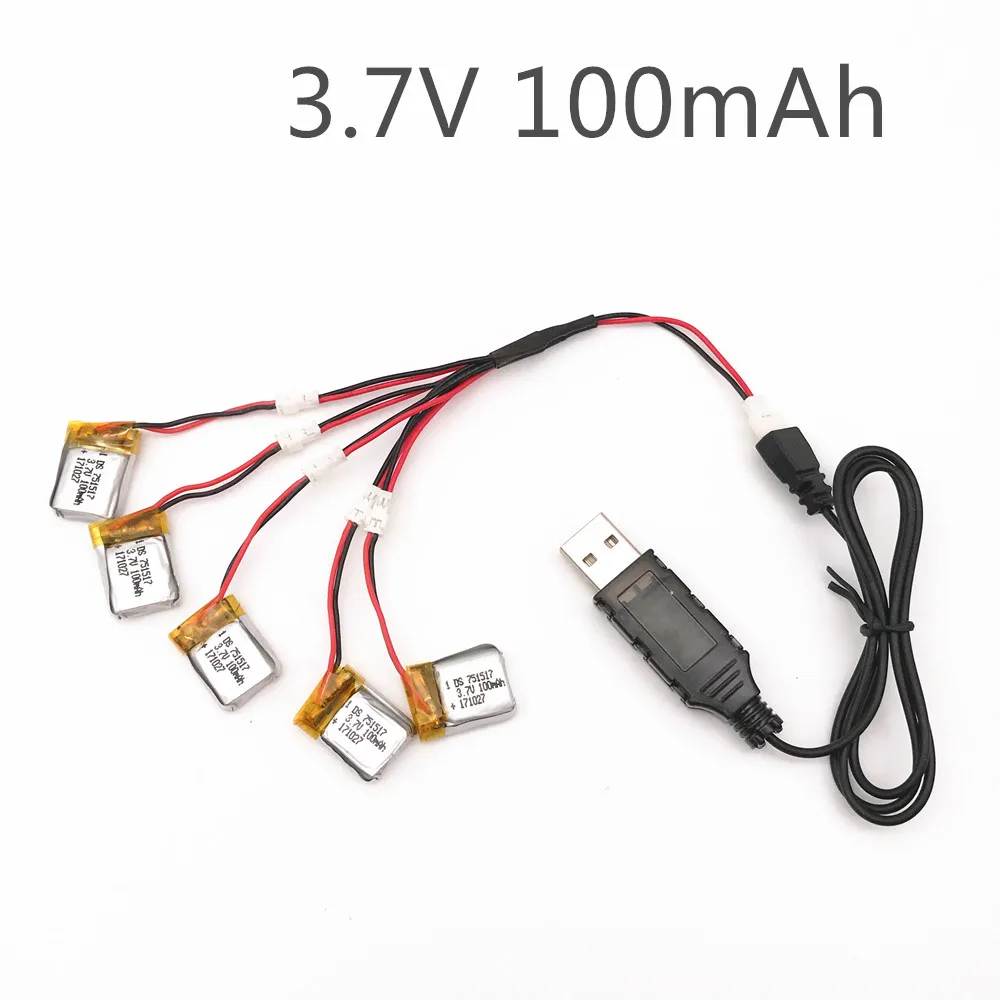 Аккумулятор Lipo 3,7 в 100 мАч 751517 для дистанционного управления самолетом вертолетом 3,7 в 100 мАч 1,25 мм, 5 шт./лот, с зарядным устройством 5 в 1
Аккумулятор Lipo 3,7 в 100 мАч 751517 для дистанционного управления самолетом вертолетом 3,7 в 100 мАч 1,25 мм, 5 шт./лот, с зарядным устройством 5 в 1