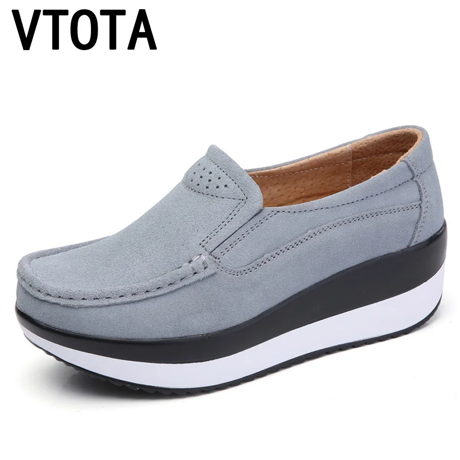 VTOTA High Heels Suede Leather Casual Platform Wedges Shoes Woman Autumn Spring Slip On Shoes For Women zapatos mujer F72
VTOTA High Heels Suede Leather Casual Platform Wedges Shoes Woman Autumn Spring Slip On Shoes For Women zapatos mujer F72