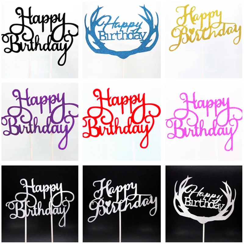 HAPPY BIRTHDAY Cake Cupcake Topper Kids Birthday Party Decorations Supplies Wedding Decoration Baby Shower Bride Groom Cake Flag
HAPPY BIRTHDAY Cake Cupcake Topper Kids Birthday Party Decorations Supplies Wedding Decoration Baby Shower Bride Groom Cake Flag