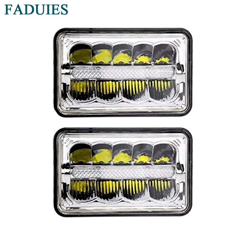 FAUIDES 2psc 4x6 Inch Square LED Headlight High/Low Beam With DRL for Truck Ford,Chevy Camaro Iroc-z,Truck
FAUIDES 2psc 4x6 Inch Square LED Headlight High/Low Beam With DRL for Truck Ford,Chevy Camaro Iroc-z,Truck