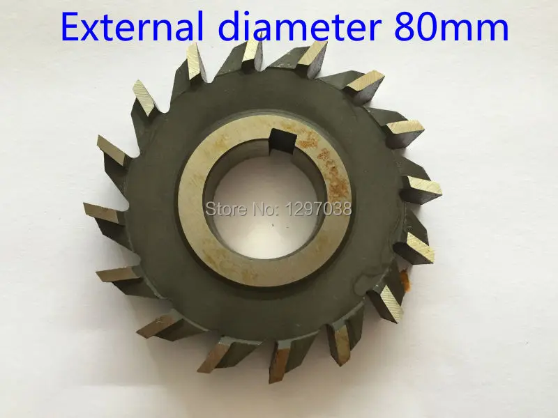 1PCS 80 external diameter HSS three straight tooth blade cutter, high-speed steel Slot milling cutter
1PCS 80 external diameter HSS three straight tooth blade cutter, high-speed steel Slot milling cutter