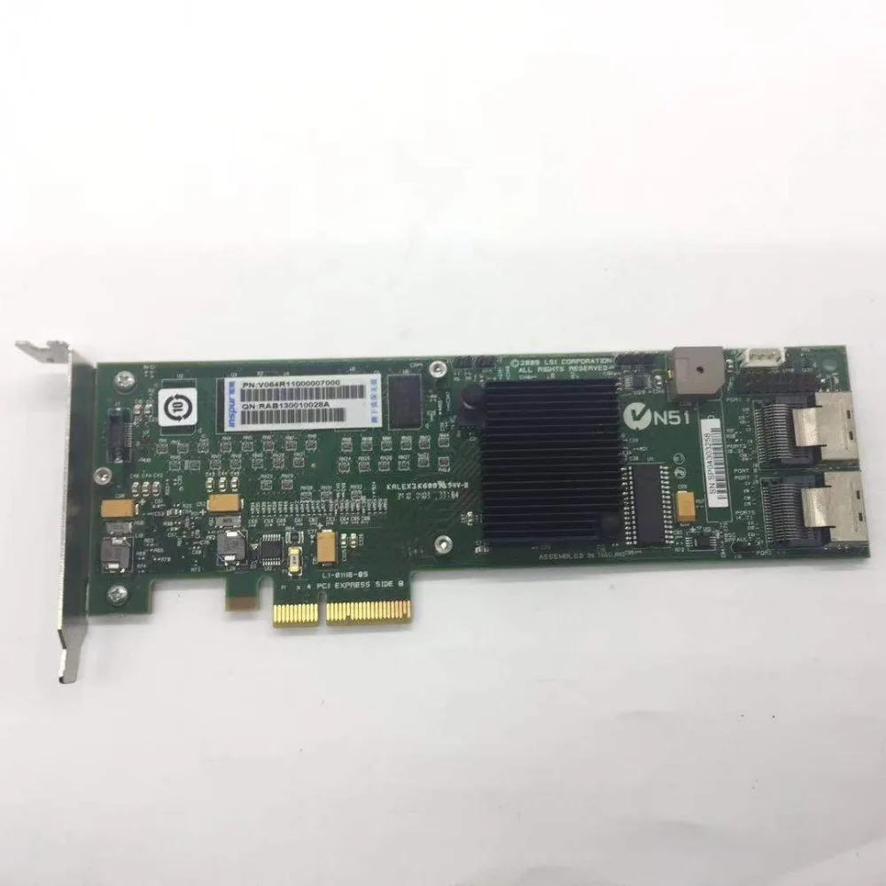 Avago LSI MegaRAID SAS 8708ELP LSI00141 RAID5.6.0.1 SFF8087 256MB cache 16 Port MiniSAS 3Gb PCI-E X8 Controller Card
Avago LSI MegaRAID SAS 8708ELP LSI00141 RAID5.6.0.1 SFF8087 256MB cache 16 Port MiniSAS 3Gb PCI-E X8 Controller Card